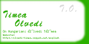 timea olvedi business card